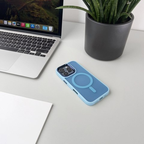 Etui ochronne plecki na Samsung Galaxy A36 5G MagSafe Fashion Case - niebieskie