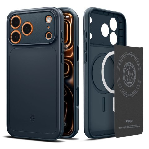 Etui pokrowiec case na iPhone 17 Pro Max MagSafe Thin Fit - granatowe