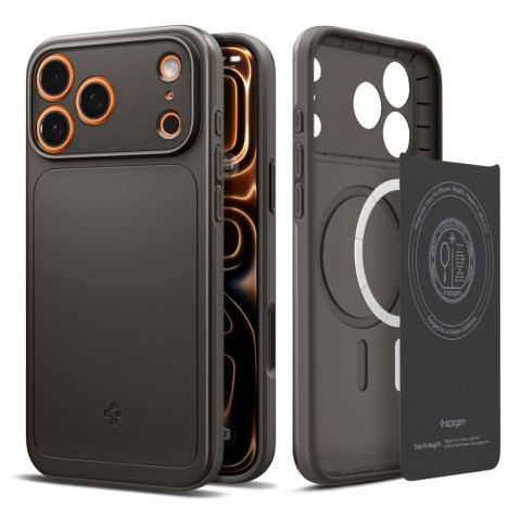 Etui pokrowiec case na iPhone 17 Pro Max MagSafe Thin Fit - szare