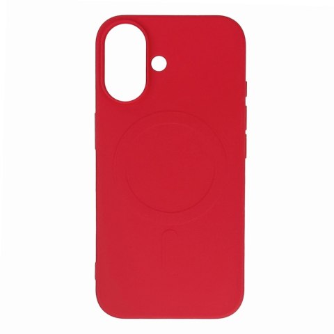Etui pokrowiec na Samsung Galaxy S25 Edge MagSafe Liquid Silicone Case - czerwone