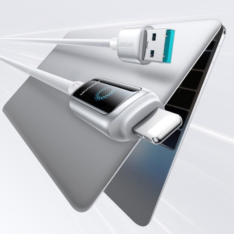 Kabel przewód USB-A - iPhone Lightning 3A 1.2m - biały