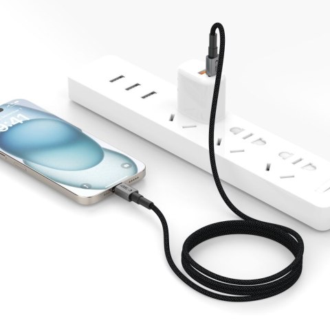 Kabel przewód USB-C UltraBoost DNA PD 60W 3A 50 cm - szary