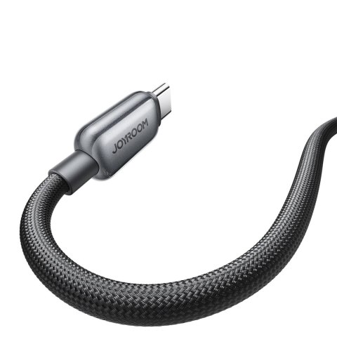 Kabel przewód w oplocie USB-C - iPhone Lightning 30W 1.2m - czarny