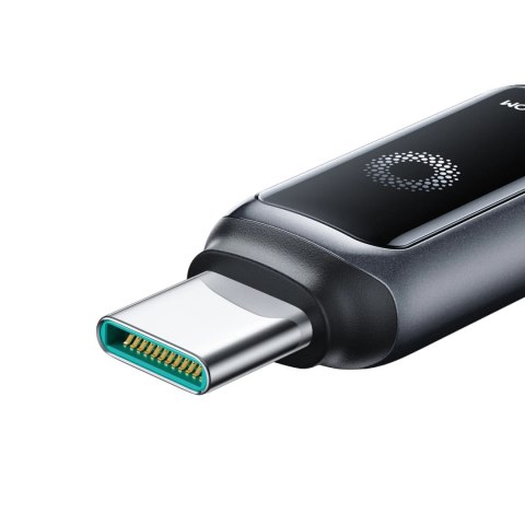 Kabel przewód w oplocie USB-C - iPhone Lightning 30W 1.2m - czarny