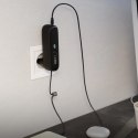 Powerbank 5000mAh z wbudowanym kablem składaną wtyczką PD 20W - czarny