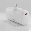 Powerbank EcoPower 5000 mAh 10W z wbudowanym portem USB-C - biały