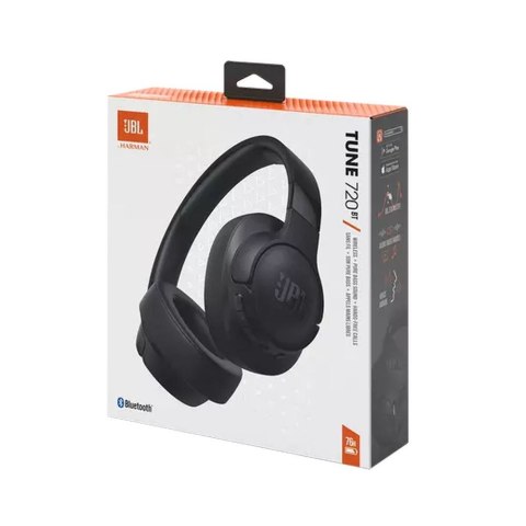 Słuchawki bezprzewodowe nauszne JBL Tune 720BT - czarne
