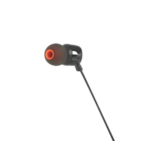Słuchawki przewodowe douszne z pilotem JBL Tune 110 mini jack 3.5mm - czarne
