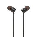 Słuchawki przewodowe douszne z pilotem JBL Tune 110 mini jack 3.5mm - czarne