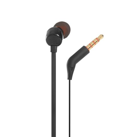 Słuchawki przewodowe douszne z pilotem JBL Tune 110 mini jack 3.5mm - czarne