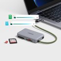 Czytnik kart pamięci SD microSD USB-C - szary