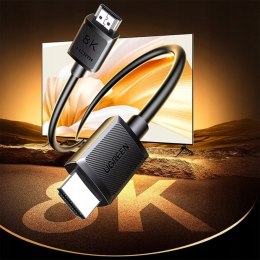 Kabel przewód HDMI do telewizorów monitorów projektorów 8K 60Hz 3m - czarny