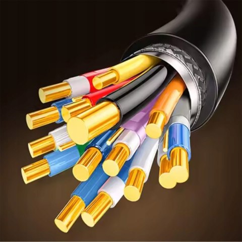 Kabel przewód HDMI do telewizorów monitorów projektorów konsoli 4K 1.5m - czarny