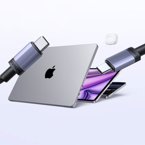 Kabel przewód USB-C PD 100W 5A 1m - czarny