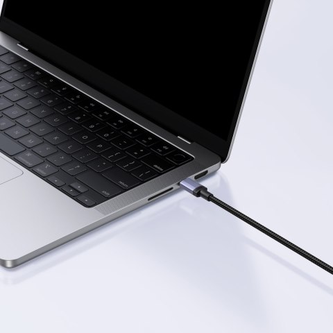 Kabel przewód USB-C PD 100W 5A 3m - czarny