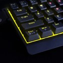 Klawiatura gamingowa mechaniczna podświetlana USB-A RGB - czarna
