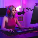 Klawiatura membranowa podświetlana z rolką gamingową RGB - czarna
