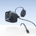 Ładowarka sieciowa USB-C ze zwijanym kablem USB-C EnerCore CJ11 45W - czarna