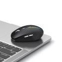 Myszka bezprzewodowa podświetlana 6 przycisków Bluetooth 1600 DPI RGB - czarna
