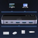 Przełącznik switch USB-C USB-A 10Gb/s - szary