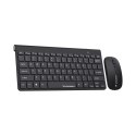 Zestaw klawiatura mysz bezprzewodowa 2.4 GHz - czarny