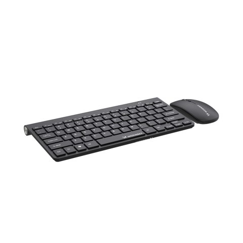 Zestaw klawiatura mysz bezprzewodowa 2.4 GHz - czarny