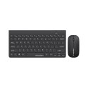 Zestaw klawiatura mysz bezprzewodowa 2.4 GHz - czarny