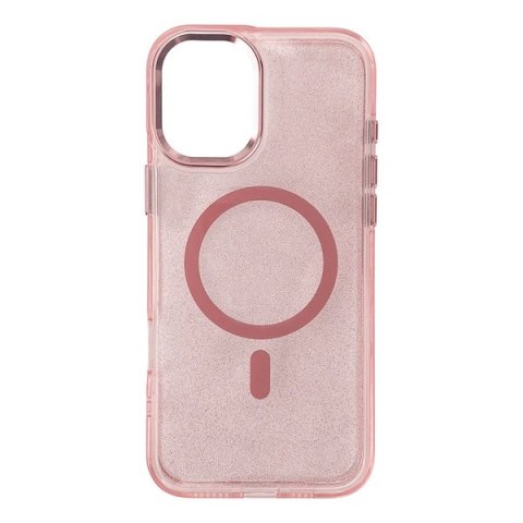 Etui brokatowe plecki na Samsung Galaxy A26 5G Glitter Case MagSafe - różowe