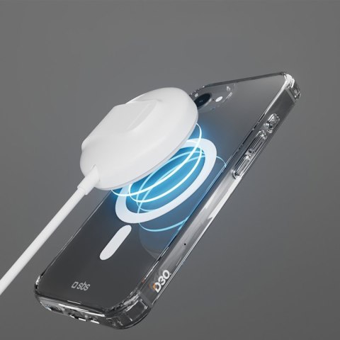 Etui ochronne case do iPhone 16e Extreme Mag D3O MagSafe - przezroczyste