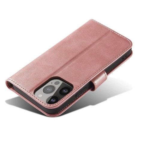 Etui pokrowiec z klapką do Samsung Galaxy S25 Magnet Case - różowe