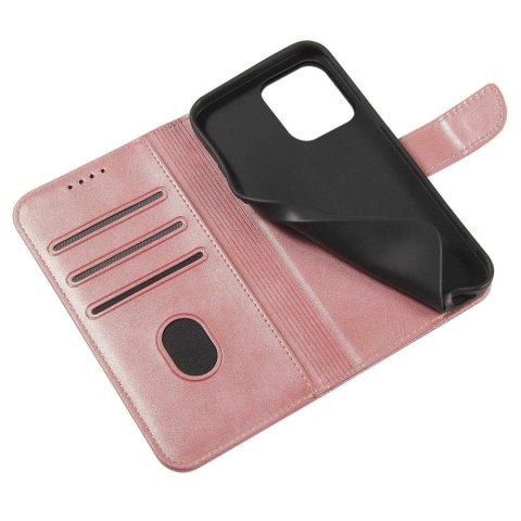 Etui pokrowiec z klapką do Samsung Galaxy S25 Magnet Case - różowe