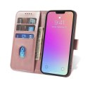 Etui pokrowiec z klapką do Samsung Galaxy S25 Magnet Case - różowe