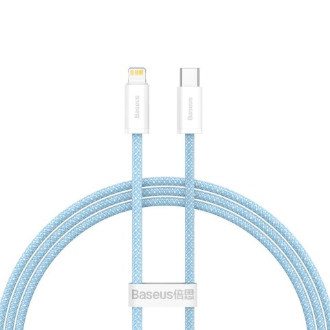 Kabel przewód USB-C - iPhone Lightning Dynamic Series 20W 1m - niebieski
