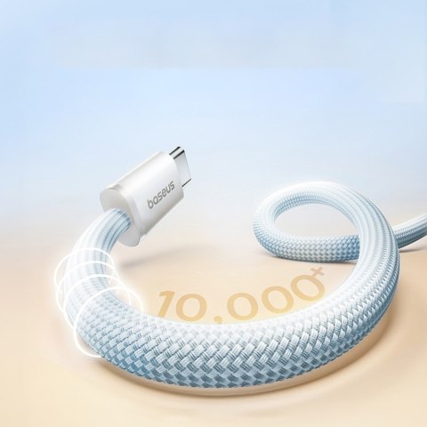 Kabel przewód samoczynnie układający się USB-C Dynamic 4 Pro 100W 1m - niebieski