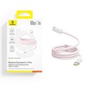 Kabel przewód samoczynnie układający się USB-C Dynamic 4 Pro 100W 1m - różowy