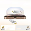 Kabel przewód samoczynnie układający się USB-C Dynamic 4 Pro 100W 1m - różowy
