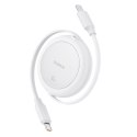 Kabel przewód zwijany USB-C Free2Pull 60W 1m - biały