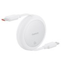 Kabel przewód zwijany USB-C Free2Pull 60W 1m - biały