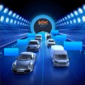 Ładowarka samochodowa USB-A USB-C PD QC LED 120W - szary