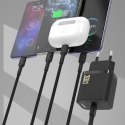 Ładowarka sieciowa USB-C z kablem USB-C GaN PD 30W - biała
