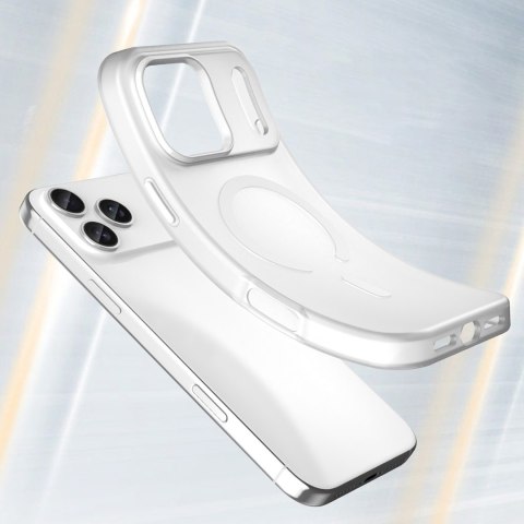 Etui case na iPhone 17 Pro Max Magnetic Abrasive MagSafe - matowe białe