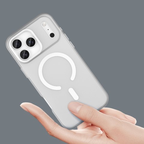 Etui case na iPhone 17 Pro Max Magnetic Abrasive MagSafe - matowe białe