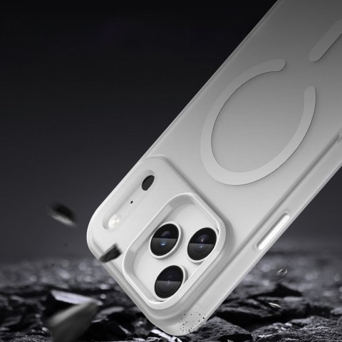 Etui case na iPhone 17 Pro Max Magnetic Abrasive MagSafe - matowe białe