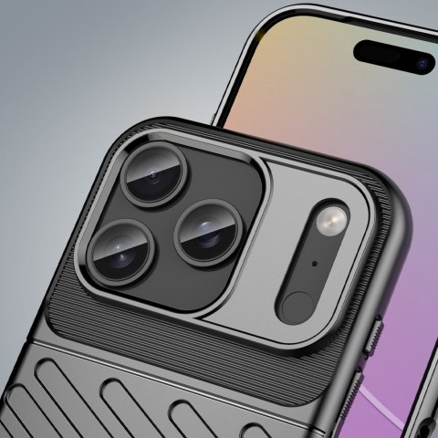 Etui pokrowiec plecki na iPhone 17 Pro Thunder Case - czarne