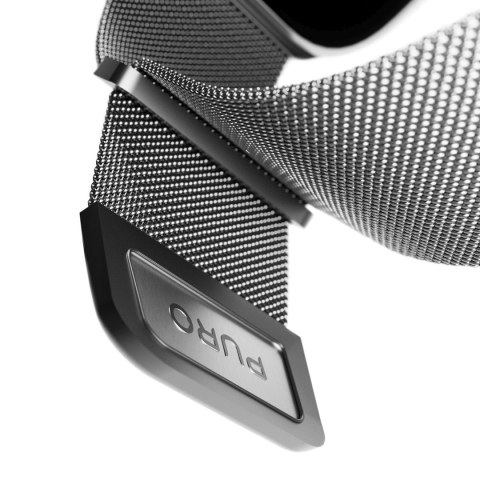 Pasek ze stali nierdzewnej do zegarka Apple Watch 38 40 41 mm Milanese - srebrny