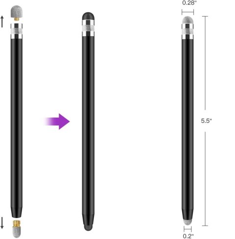 Rysik pasywny do tabletów smartfonów Touch Stylus - czarny