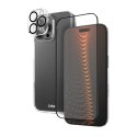 Zestaw ochronny 3w1 na iPhone 16 Pro Max etui szkło ochronne na ekran i aparat D3O - przezroczyste
