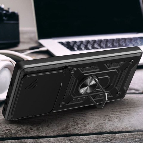 Etui pokrowiec z osłona obiektywu podstawką na Xiaomi 15T CamShield Pro - czarne