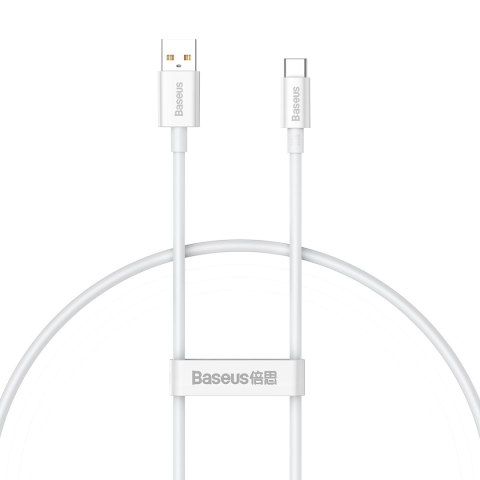 Kabel przewód USB-A - USB-C Superior Series 100W 25cm - biały