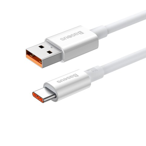 Kabel przewód USB-A - USB-C Superior Series 100W 25cm - biały